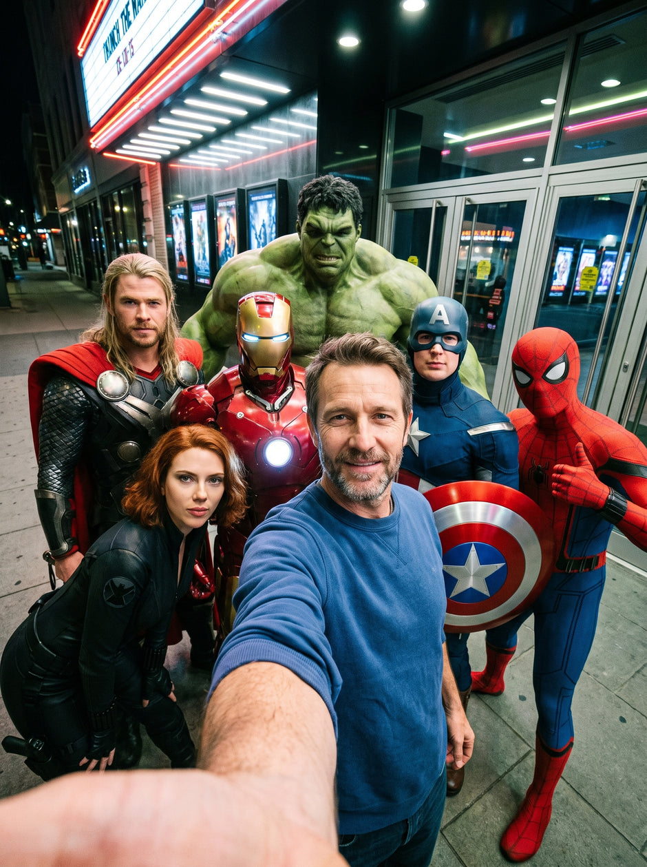 Selfie With Superheros Studio