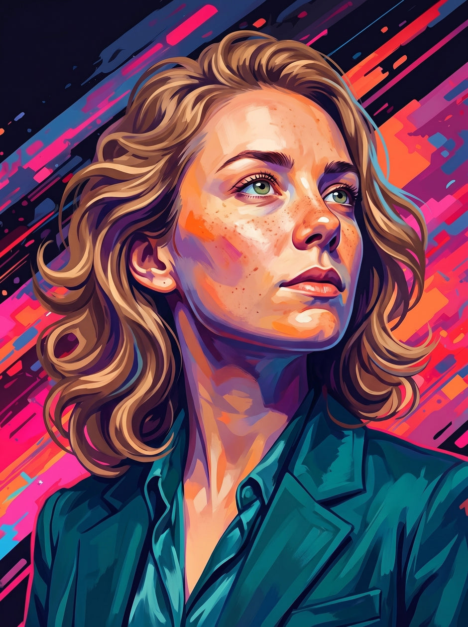 Vibrant Pop Portrait